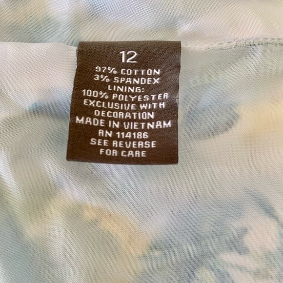 Roz & Ali women’s lined floral skirt - Picture 5 of 6